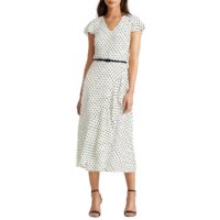 Robe droite imprimé à pois Imprimé Écru Lauren Ralph Lauren