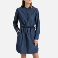 Robe en jean manches longues Bleu Stone LA REDOUTE COLLECTIONS