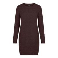 Robe en maille Col rond Marron Foncé;Gris;Noir Black Vero Moda