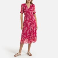 Robe en voile imprimé AMELIA Rouge PETITE MENDIGOTE