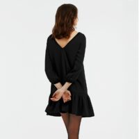 Robe encolure bateau manches longues Noir VANESSA SEWARD X LA REDOUTE COLLECTIONS