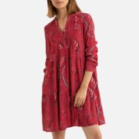 Robe fleurie longueur midi