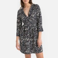 Robe imprimée cache-coeur Imprimé Fond Écru Vero Moda