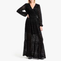 Robe longue à manches longues Noir LIU JO