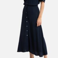 Robe longue boutonnée Bleu Marine LA REDOUTE COLLECTIONS