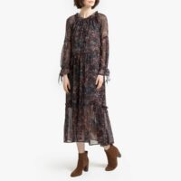 Robe longue évasée Imprimé Marine Pepe Jeans