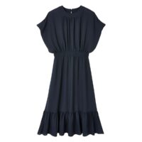 Robe longue manches courtes Bleu Marine LA REDOUTE COLLECTIONS