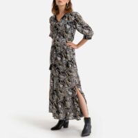 Robe longue motif cachemire