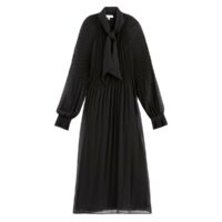 Robe longue plissée manches longues Noir;Marron LA REDOUTE COLLECTIONS