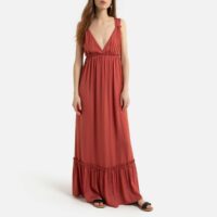 Robe longue sans manches Rouge Brique LA REDOUTE COLLECTIONS