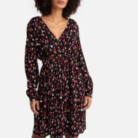 Robe manches longues Abby Imprimé Fond Bleu Vero Moda