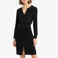 Robe manches longues col V Rangels Noir SUD EXPRESS