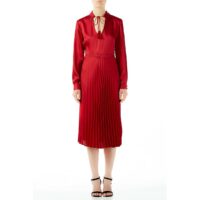 Robe plissée à manches longues Rose;Rouge LIU JO