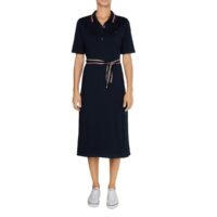 Robe polo manches courtes Bleu Marine Tommy Hilfiger