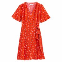 Robe portefeuille imprimée fleurs Imprimé Floral Rouge LA REDOUTE COLLECTIONS PLUS