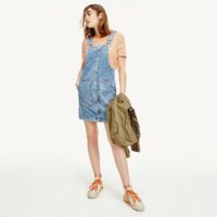 Robe salopette en jean