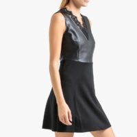 Robe sans manches bimatière Noir LIU JO