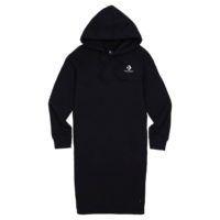 Robe sweat à capuche Star Chevron Long Dress Noir Converse