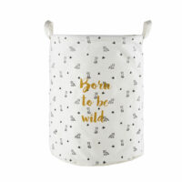 Sac de rangement blanc à motifs Maisons du Monde