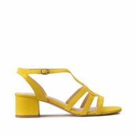 Sandales à talon et multi brides Jaune Citron LA REDOUTE COLLECTIONS