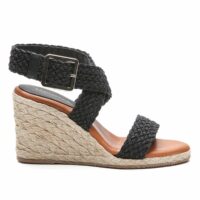 Sandales cuir Caxia Noir COSMOPARIS