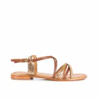 Sandales cuir Harry Tan/Or LES TROPEZIENNES PAR M BELARBI