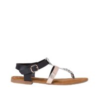 Sandales cuir Nany Noir tamaris