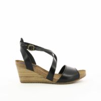 Sandales cuir Spagnol Noir Kickers