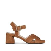 Sandales en cuir Genzian a mid Cognac Geox