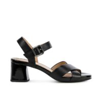 Sandales en cuir Genzian a mid Noir Geox