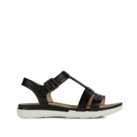 Sandales en cuir Hiver Noir Geox