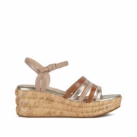 Sandales en cuir Primula Cognac Geox