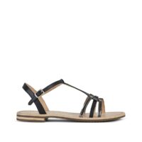 Sandales en cuir Sozy Taupe/Rose ou Noir Geox