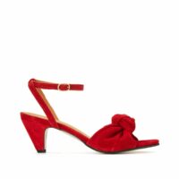 Sandales en cuir talon aiguille Rouge ANONYMOUS COPENHAGEN