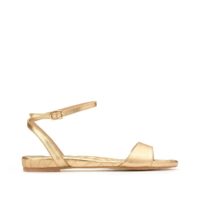 Sandales en cuir talon plat Doré VANESSA SEWARD X LA REDOUTE COLLECTIONS