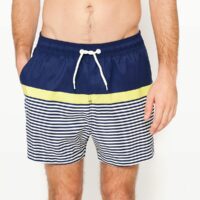 Short de bain Rayé Bleu Marine/Bleu LA REDOUTE COLLECTIONS