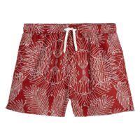 Short de bain imprimé feuillage Rouge Terracota LA REDOUTE COLLECTIONS