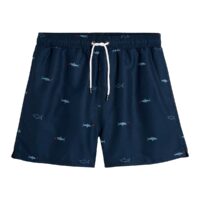 Short de bain imprimé requins Imprimé Fond Bleu Foncé LA REDOUTE COLLECTIONS