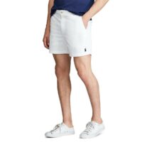 Short en twill de coton stretch Prepster Beige - Blanc Polo Ralph Lauren