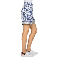 Short imprimé en viscose Blanc/Bleu Tommy Hilfiger