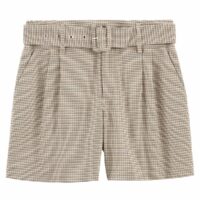 Short motif pied-de-poule