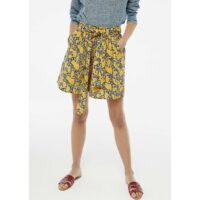 Short taille haute imprimé