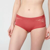 Shorty avec dentelle - POPPY  - Orange - Femme - Etam