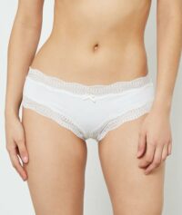 Shorty bords dentelle graphique - JAZZ  - Blanc - Femme - Etam