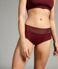 Shorty en microfibre - PAULIE  - Bordeaux - Femme - Etam