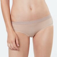 Shorty micro et dentelle - PURE FIT® - Beige - Femme - Etam