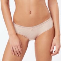 Shorty microfibre bords dentelle - POWER  - Beige - Femme - Etam