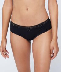 Shorty microfibre bords dentelle - POWER - Noir - Femme - Etam