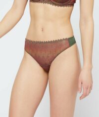 Slip en dentelle - JADA  - Vert - Femme - Etam