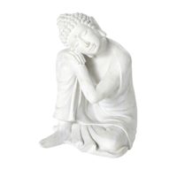 Statue bouddha écrue effet vieilli H60 Maisons du Monde